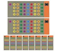Tower Tags - 10 Sheet Caps for Long Distance Targets, Tower Sticker Sheets, Uniform Tag Readability Adjustment, Label Stickers, Strong Adhesive Turret Tags for Sight