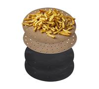 Tower Circular 2- Air Fryer Liners Pack of 4 in Black, Size 4 Litre, Paper | Charlies