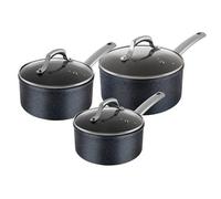 Tower Trustone T800030 3Pce 16/18/20Cm Saucepan Set Black/violet