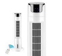 Tower Type Air Cooler Remote Air Purifier Silent Air Conditioner Air Purification Living Room Bedroom Kitchen Etc White 110x30cm