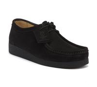Tower Unisex London Apache Black Suede Shoes - Size UK 6