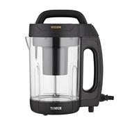 Tower Vizion Soup Maker - Black, 1.6L, 1000W, Transparent Tritan Jug, T12067