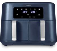 Tower Vortx 8.5L Dual Basket Air Fryer 2400W Midnight Blue & Chrome