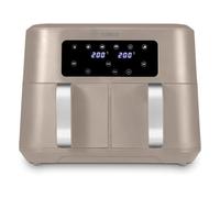 Tower Vortx 8.5L Dual Basket Air Fryer Digital, Latte & Chrome - T17137Msh