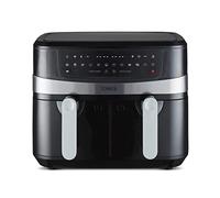 Tower T17088 Vortx 9L Dual Basket Air Fryer with Smart Finish, 2600W, Black