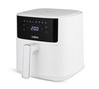 Tower T17169WHT Vortx Air Fryer with Digital Control Panel, 8 Pre-Set Cooking Functions, 1700W, 6L, White