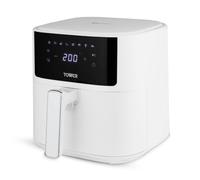 Tower Vortx Air Fryer With Digital Control Panel, 8 Pre-Set Cooking Functions, 1700W, 6L, White White