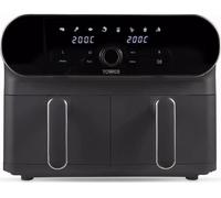 Tower Dual Air Fryer, 8-in-1 Vortx 10.4L, 2 x 5.2L 1700W, T17138, in Graphite