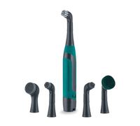 Tower Whiziwand Pro Electric Cleaning Brush, 13000RPM Motor, 5 Interchangeable Heads, Cordless Design, Waterproof (IPX7), Quiet Operation, Anthracite & Teal
