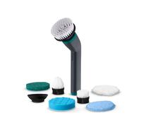 Tower Whiziwand XL Electric Rotary Scrubber Brush W/ 7 Brush Heads ANTHRACITE & TEAL