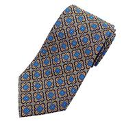 Towergem 100% Silk Necktie Extra Long Men's Fashion Woven Jacquard Tie XL 63"