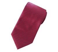 Towergem Extra Long Men's Tie Woven Jacquard Burgundy Necktie XL 63"