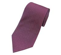 Towergem Extra Long Men's Tie Woven Jacquard Burgundy Solid Necktie XL 63"
