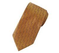 Towergem Extra Long Men's Tie Woven Jacquard Golden Necktie XL 63"