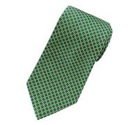 Towergem Extra Long Men's Tie Woven Jacquard Green Necktie XL 63"