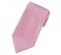 Towergem Extra Long Men's Tie Woven Jacquard Pink Plaid Necktie XL 63"