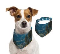 Towering Mountain Peaks Dog Bandana, Adjustable for Boys and Girls,Suitable for Cats and Dogs Pet Accessories
