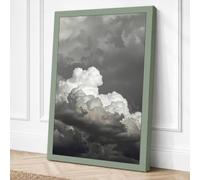 Towering Storm Clouds Canvas Wall Art Print 36x24 Inch (91 x 61 cm)