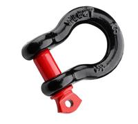 Towing Bow Shackle, Recovery Strap Bow Shackle for Strap, SPEC B | Stainless Steel Shackle Body, Threaded Connection for Assembly and Removal, Vehicle Tow or Recovery Strap Setup