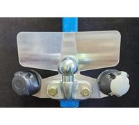 Towing Double twin Electrics Socket Tow Ball Mounting Plate Bumper Protector Stainless