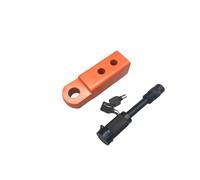 Towing Eye Cover 18000 Lbs 2 Inch Shackle Hitch Arm Receiver Towing Hitch Trailer Hooks Tow Bar With Two Hole Adjust Pitch-Row Tow Hook Cover(Orange)