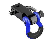 Towing Eye Cover 2" Heavy Duty Tow Hitch Receiver 35,000 Lbs 16 Ton Break Strength With 5/8" Screw Pin 3/4 Shackle For Off-Road Tow Hook Cover(Bl+ue)
