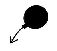 Towing Eye Cover For Seat For Ibiza 2018 2019 2020 2021 2022 Front Bumper Tow Eye Hook Cap Towing Cover 6F0807241 Unpainted QAQMHVCVB(Black Unpainted)