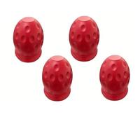 Towing Eye Cover Rear Ball Protective Cap RV Pull Rod Head Cover For Connector(RED)