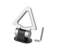 Towing Eye Cover Universal Car Sticker Tralier Tow Hook Racing Bumper Trailer Hook Tow Hook Sticker(Triangle Silver)