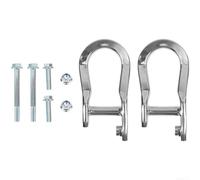 Towing Hook Kit For Steel Recovery Point Red Black | SilverOEM 84072462 84072463 84192871 ReplacementFront Tow Eye Bolt 2007-2019 ModelsHeavy Duty Trailer for hitch(Silver)