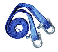 Towing Rope, Car Tow Rope 10 Tons 5 Meters with U-Hooks Off-Road Vehicle Traction Rope Tow Rope Trailer with Pull Rope Heavy Duty Tow Straps