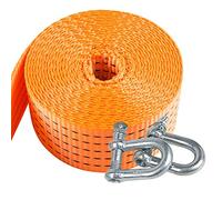 Towing Rope, Car Tow Rope 5 Tons 5 Meters with U-Hooks Off-Road Vehicle Traction Rope Tow Rope Trailer