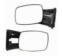 Towing Trailer Mirror Clip On Mirror With Adjustable Bracket Wide Rearward View Secure TPU Strap Mount Glass Construction suitable for towing road trips highway driving