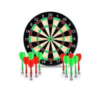 Towinle Dartboard, 17" Magnetic Dartboard with 12 Magnets Darts Arrows in 2 colors for Children and Adults
