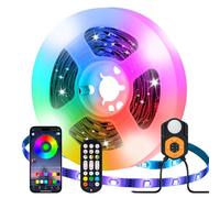 Towisituati Motion Sensor Led Strip Light, 6M RGB Lights Led TV Backlights DIY Color Changing Ambient Lighting, Sync to Music, Remote and APP Control for Bedroom, Party and Home Decoration