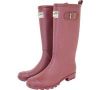 Town and Country Burford PVC Wellington Boots Aubergine Size 8