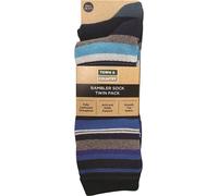 Town and Country MultiColoured Rambler Socks Twin Pack 7 - 11