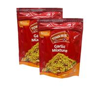 Town Bus Garlic Mixture, Savoury snack, Made from a medley of crispy ingredients, Elevated with the aromatic goodness of garlic, Indian Namkeen -170grams Pack Of 2