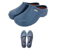 Town & Country TFW6594 Womens Super Soft Cloggies Lightweight with Cushioned Insole (8 UK, Navy Dots)