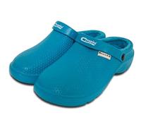 Town & Country Clogs Mens/Womens Ladies Teal Fleecy Gardening Super Soft Clogs/Cloggies Lightweight Cushioned Insole, 7 UK