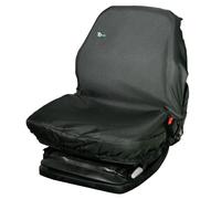 TOWN & COUNTRY COVERS | Universal Tractor Seat Cover, Plant Hire Seat Cover, Standard & Large Size, Heavy Duty, Fast & Easy To Fit, Waterproof, Armrest & Headrest Slots (Black, Standard)