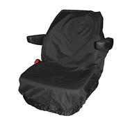 TOWN & COUNTRY COVERS | Universal Tractor Seat Cover, Plant Hire Seat Cover, Standard & Large Size, Heavy Duty, Fast & Easy To Fit, Waterproof, Armrest & Headrest Slots (Black, Large)