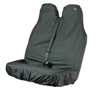 TOWN & COUNTRY COVERS | Van Double Passenger Universal Van Seat Covers, Waterproof, Car Seat Covers, Oil & Mud Resistant, Van Seat Cover, Compatible With Transit Custom Seat Covers, Black