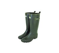 Town & Country Ladies/Women's/Men's Wellies Adjustable Buckle Flat Festival Wellies Rain Boots Wellingtons Sizes 4-12 UK Green
