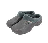 Town & Country TFW6624 Womens Super Soft Fleecy Cloggies (8 UK, Charcoal Dots with Fur)