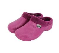 Town & Country TFW6634 Womens Super Soft Fleecy Cloggies (8 UK, Raspberry Dots with Fur)