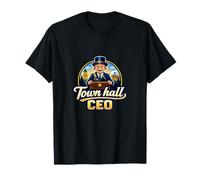 Town Hall CEO Local Pride Badge Mayor Podium Graphic T-Shirt