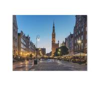 Town Hall on Long Market in Danzig，Jigsaw Puzzle 1000 Piece Game Artwork Travel Souvenir（50x70cm）-Y94