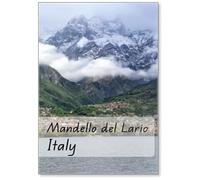 Town of Mandello Del Lario, Grigna Massif - Part of The Bergamo Alps in, Province of Lecco, Lombardy, Como Lake, Italy, Europe, Fridge Magnet