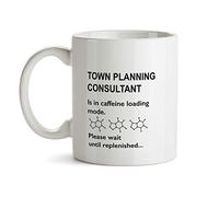 Town Planning Consultant Gift - Funny Caffeine Molecule Loading Mug - Coffee Cup